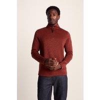 TOG24 Men's 'Pearson' Fleece Zipneck in Dark Red | Size: Medium