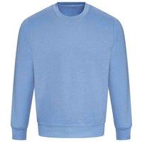 AWDis Men's Just Hoods Crew Neck Plain Sweatshirt (280 GSM) in Blue | Size: XL