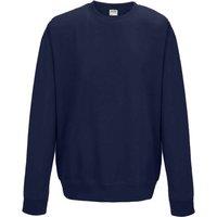 AWDis Men's Just Hoods Crew Neck Plain Sweatshirt (280 GSM) in Navy | Size: 2XL