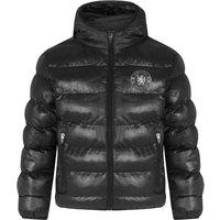 Chelsea FC Boy's Kids Hooded Quilted Jacket Winter Coat in Black | Size: 4-5 Years