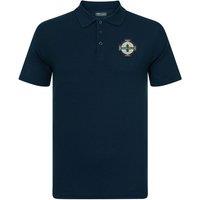 Northern Ireland Men's Adults Crest Polo Shirt in Navy | Size: Small