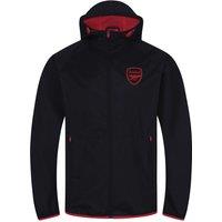 Arsenal FC Men's Adults Shower Jacket Windbreaker in Black | Size: Medium
