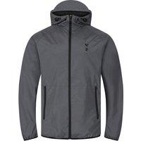 Tottenham Hotspur FC Men's Adults Shower Jacket Windbreaker in Grey | Size: Small