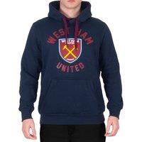 West Ham United FC Men's Adults Hoodie in Navy | Size: Small