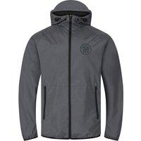 Celtic FC Men's Adults Shower Jacket Windbreaker in Grey | Size: Medium