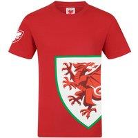 FA Wales Men's Adults Graphic T-Shirt in Red | Size: Medium