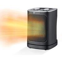 PureMate Ceramic Fan Heater, 1800W Portable Electric Heater w/ 2 Heat Settings, Space Heater w/ Oscillating, Adjustable Thermostat & Safety Cut-Off