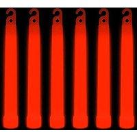 Neel Blue 6 Inch Glow Sticks Lanyard Premium Ultra Bright Glow in the Dark Rod - 25pcs in Red
