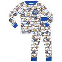 Paw Patrol Boy's Print Cosy Snuggle Fit Pyjamas in Blue | Size: 18-24 m