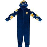 Scottish FA Boy's Scotland Kids Fleece All-In-One in Navy | Size: 10-11 Years