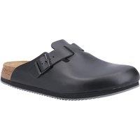 Birkenstock Occupational Men's 'Boston Super Grip' Leather Clogs in Black | Size: 9