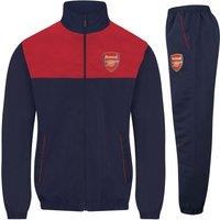 Arsenal FC Men's Adults Jacket & Pants Tracksuit Set in Navy | Size: Large