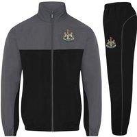 Newcastle United FC Men's Adults Jacket & Pants Tracksuit Set in Grey | Size: 2XL