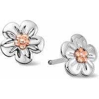 Clogau Women's Nature's Wonder Sterling Silver Forget-Me-Not Stud Earrings in Metallics