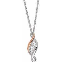 Clogau Women's Past Present Future Sterling Silver Pendant with Topaz in Metallics