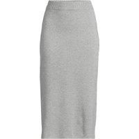 Lands' End Women's Sweater Knit Pull-On Skirt in Grey | Size: 20
