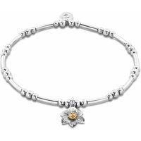 Clogau Women's Nature's Wonder Sterling Silver Daffodil Affinity Bracelet in Metallics