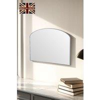 Yearn Mirrors Minimal arched mirror Silver 71(w) x 49cm(h)