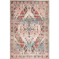 Kukoon Beige Grey Distressed Vintage Washable Living Room Area Rug | Size: 200 cm x 290 cm