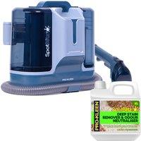 ProKleen Spot Cleaner Carpet Washer 1.8L Tank 650W & 1L Lemon Carpet Shampoo in Grey