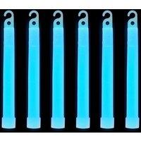 Neel Blue 6 Inch Glow Sticks Lanyard Premium Ultra Bright Glow in the Dark Rod - 25pcs in Aqua