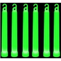 Neel Blue 6 Inch Glow Sticks Lanyard Premium Ultra Bright Glow in the Dark Rod - 25pcs in Green