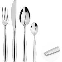 Glim & Glam Cutlery Set Stainless Steel Flatware 32pc Set Anydate in Silver