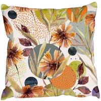 Benjamin Tate Design Cushions - Autumn Flowers & Leaves (Cushion)
