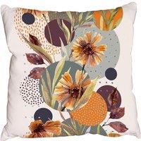 Benjamin Tate Design Cushions - Watercolor flowers & leaves (Cushion)