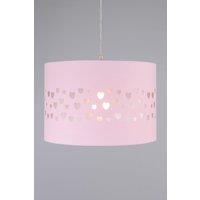 BHS Lighting Glow Hearts Easy Fit Light Shade in Pink | Size: 30 cm diameter x 21 cm high