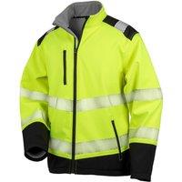 SAFE-GUARD by Result Men's Ripstop Safety Soft Shell Jacket in Yellow | Size: Small