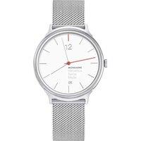 Mondaine Men's MH1-L2212-SM Helvetica 38mm Quartz Watch in White