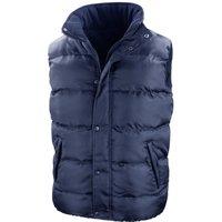 Result Men's Core Nova Lux Padded Fleece Lined Bodywarmer Jacket in Navy | Size: 3XL