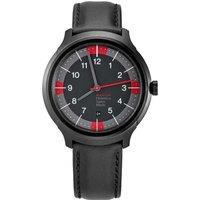 Mondaine Men's MH1-B1222-LB Helvetica 43mm Quartz Watch in Black