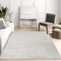 Desire Rugs Novu Modern Abstract Living Room Area Rug Metallic Sheen- Stream Beige | Size: 160 cm x 230 cm
