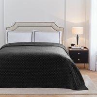 Paoletti Henley Pin-cord Bedspread in Black | Size: King