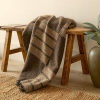 Yard Harlech Woven Reversible Throw in Brown | Size: 130 cm x 180 cm