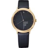 Mondaine MH1-L2221-LB Helvetica 38mm Quartz Watch in Black