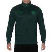 Celtic FC Men's Adults Retro Track Top Jacket in Green | Size: Medium