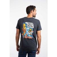 Weird Fish Men's Fawlty Trouters Artist T-Shirt in Navy | Size: 4XL
