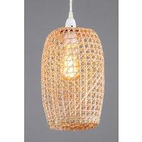 BHS Lighting Small Woven Rattan Easy Fit Light Shade in Natural