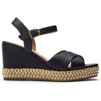 Moda In Pelle Women's 'Janeen' Leather Wedges in Black | Size: 7