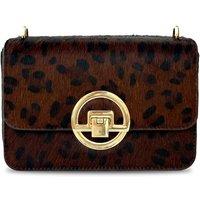Apatchy London Women's The Tilly Hair-On Leather Bag in Dark Brown
