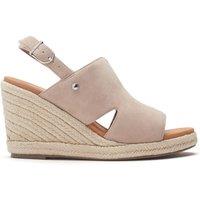 Moda In Pelle Women's 'Kanji' Suede Wedges in Stone | Size: 8