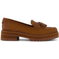 TOMS Women's Cara Woven Loafer in Brown | Size: 6