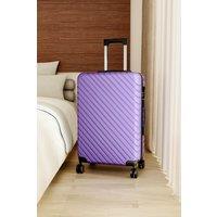 Living and Home Lightweight Hardside Travel Suitcase with Spinner Wheels, 28" Purple