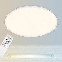 BRILONER Classic 50cm CCT Star Effect LED Ceiling Light in White