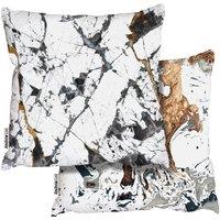 Benjamin Tate Design Black & Bronze Marble Collection (Cushion)