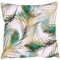 Benjamin Tate Design Cushions - Imprints peacock feathers (Cushion)