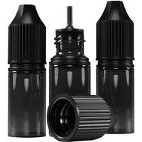 SPETLEK 10ml Empty Plastic Bottles PET Essential Oils Liquid Black UK